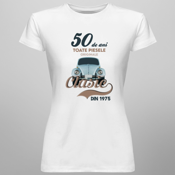 50 de ani - Clasic din 1975 - tricou pentru femei cu imprimeu