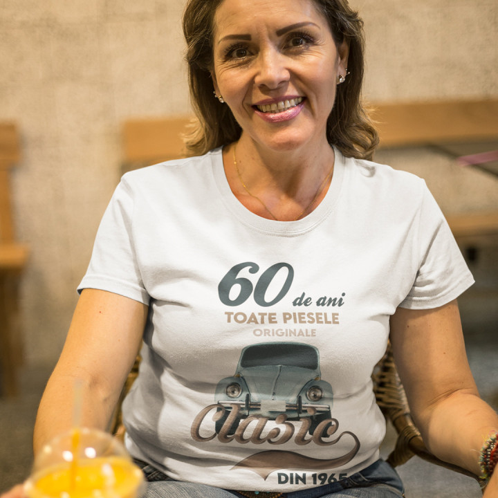 60 de ani - Clasic din 1965 - tricou pentru femei cu imprimeu