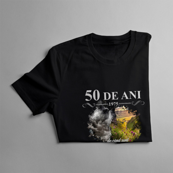 50 de ani - 1975 - de când sunt o rază de soare combinată cu un mic uragan - tricou pentru femei cu imprimeu