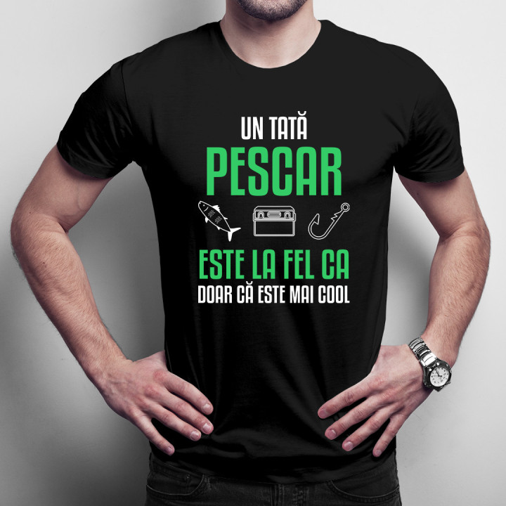 Un tată pescar - tricou pentru bărbați cu imprimeu