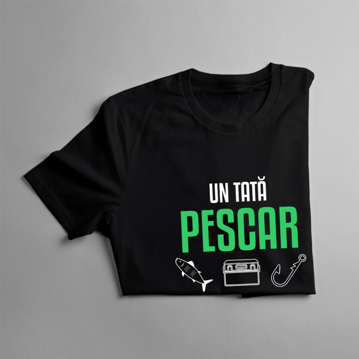 Un tată pescar - tricou pentru bărbați cu imprimeu