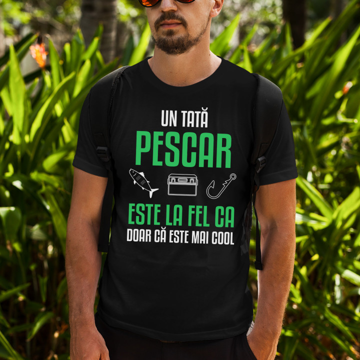 Un tată pescar - tricou pentru bărbați cu imprimeu