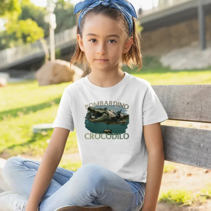 Bombardino Crocodilo - Italian Brainrot - tricou pentru copii