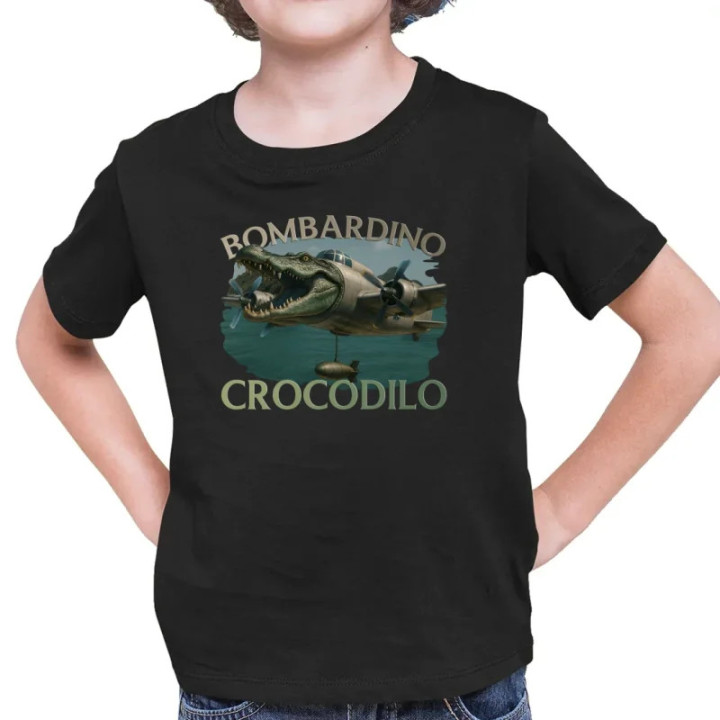 Bombardino Crocodilo - Italian Brainrot - tricou pentru copii