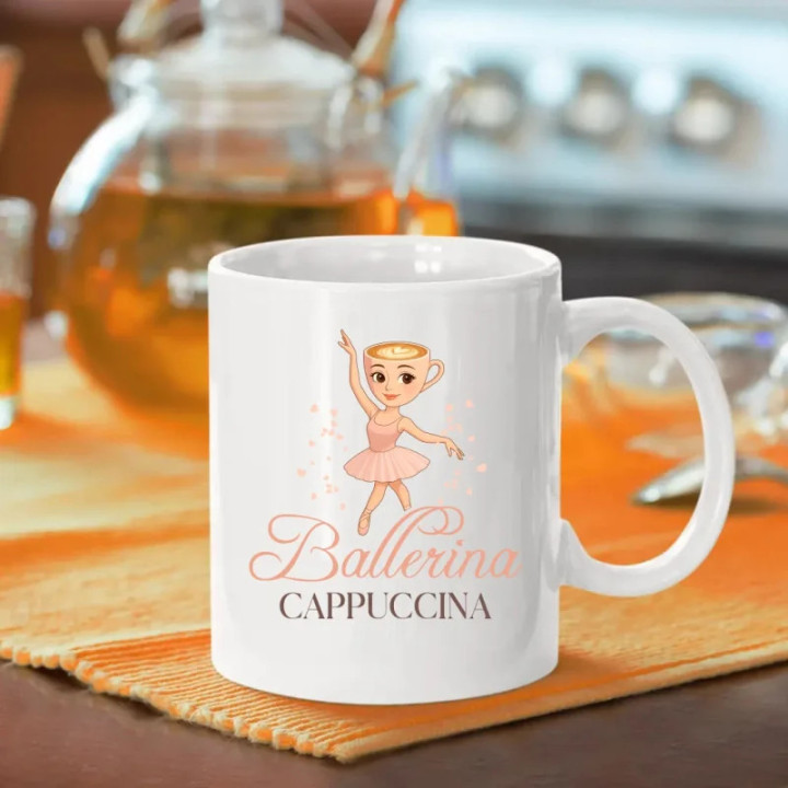 Ballerina Cappuccina - Italian Brainrot - cană