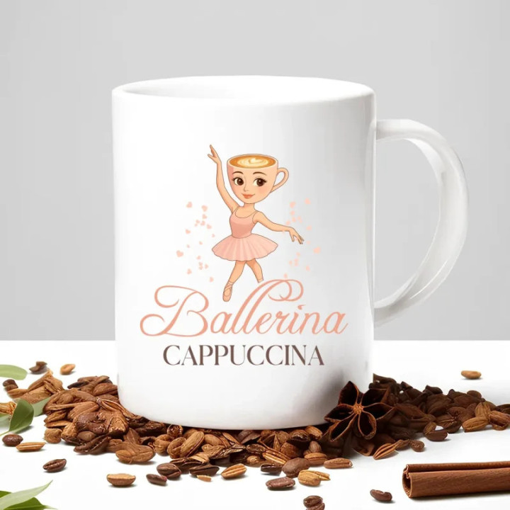Ballerina Cappuccina - Italian Brainrot - cană