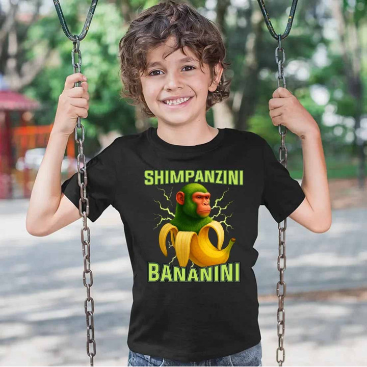 Shimpanzini bananini - Italian Brainrot - tricou pentru copii