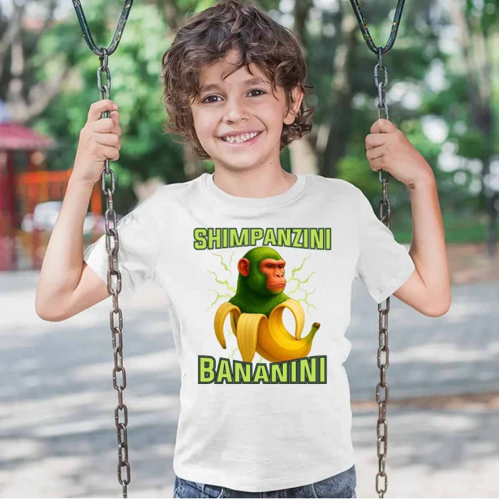 Shimpanzini bananini - Italian Brainrot - tricou pentru copii