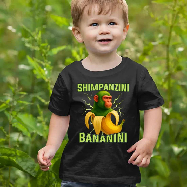 Shimpanzini bananini - Italian Brainrot - tricou pentru copii