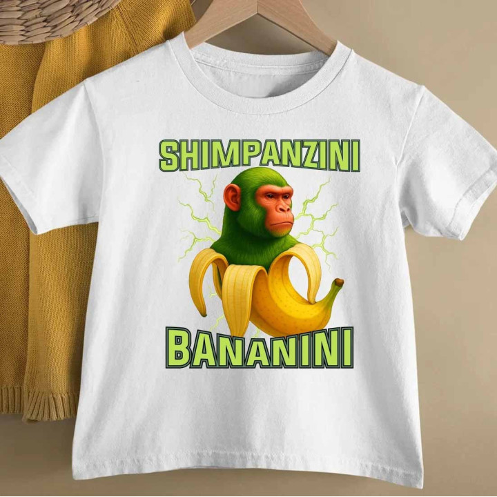 Shimpanzini bananini - Italian Brainrot - tricou pentru copii
