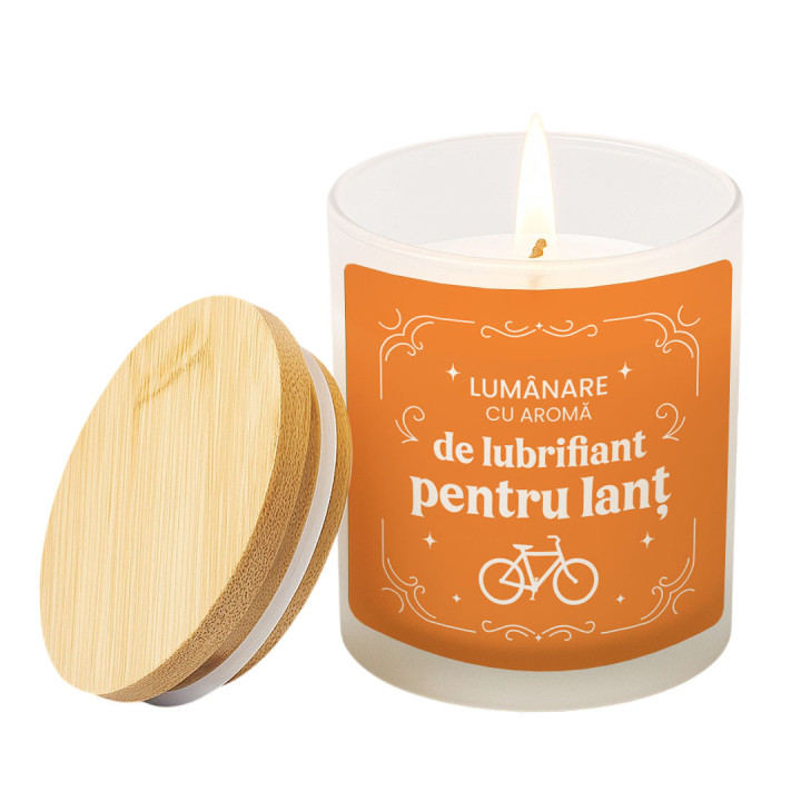 Lumânare cu aromă de lubrifiant pentru lanț - lumânare parfumată cadou