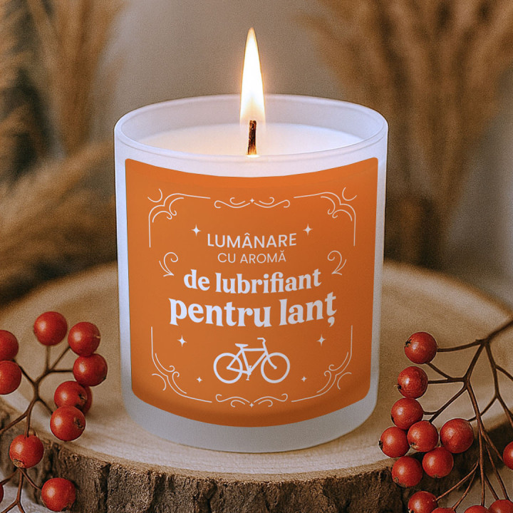 Lumânare cu aromă de lubrifiant pentru lanț - lumânare parfumată cadou