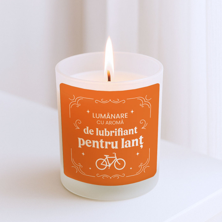 Lumânare cu aromă de lubrifiant pentru lanț - lumânare parfumată cadou