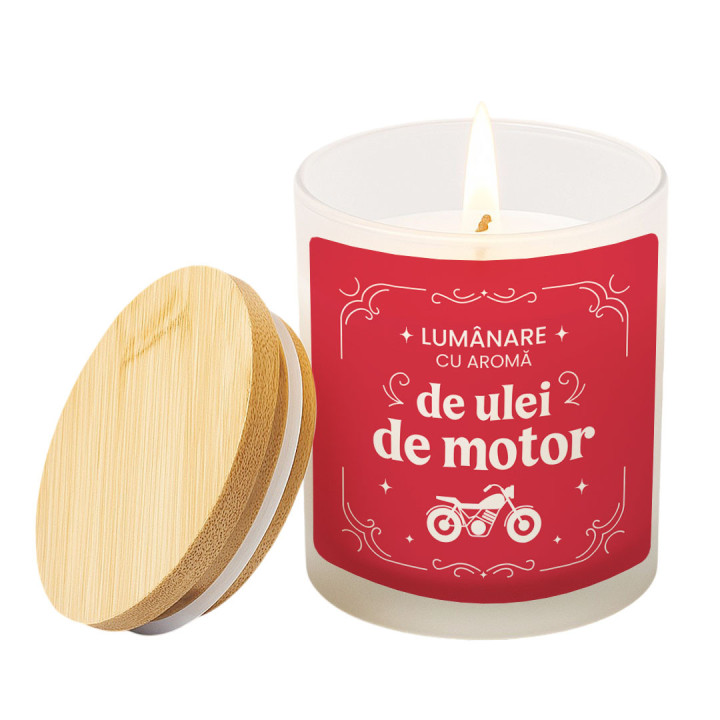 Lumânare cu aromă de ulei de motor - lumânare parfumată cadou