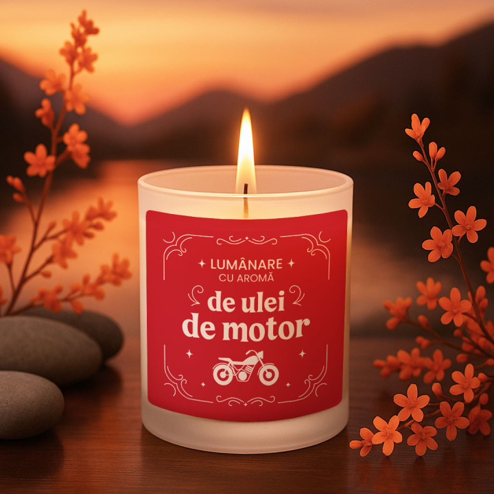Lumânare cu aromă de ulei de motor - lumânare parfumată cadou