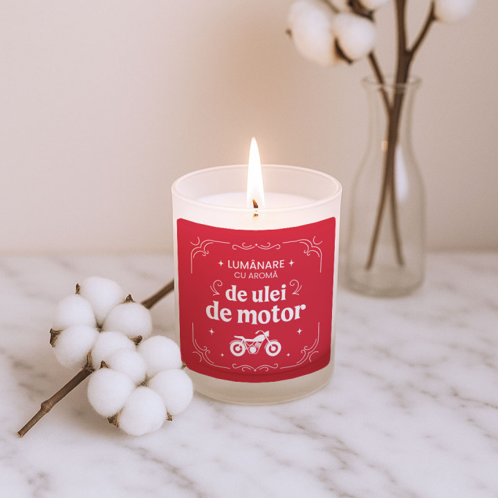 Lumânare cu aromă de ulei de motor - lumânare parfumată cadou
