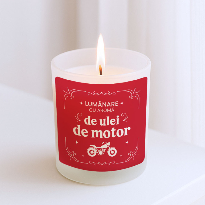 Lumânare cu aromă de ulei de motor - lumânare parfumată cadou