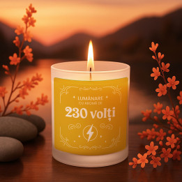 Lumânare cu aromă de 230 volți - lumânare parfumată cadou