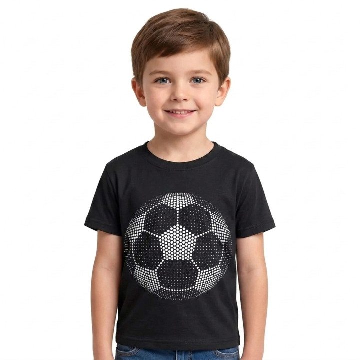 Minge de fotbal din puncte - ziua punctului - tricou pentru copii