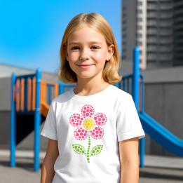 Floare din puncte - ziua punctului - tricou pentru copii