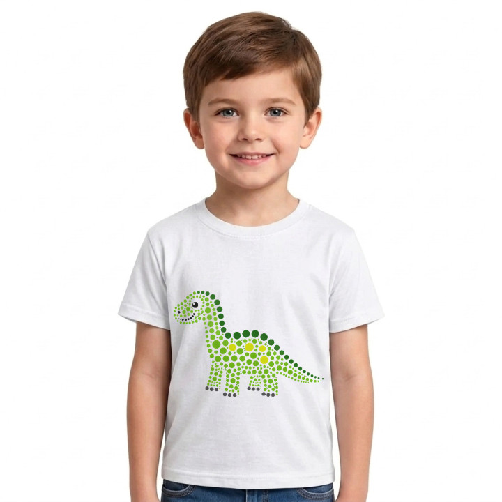 Dinozaur din puncte - ziua punctului - tricou pentru copii