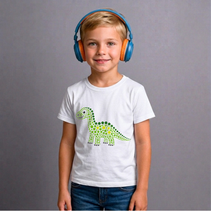 Dinozaur din puncte - ziua punctului - tricou pentru copii