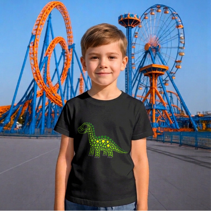 Dinozaur din puncte - ziua punctului - tricou pentru copii