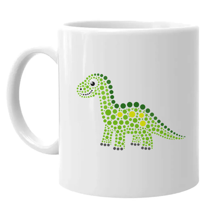 Dinozaur din puncte - ziua punctului - cană