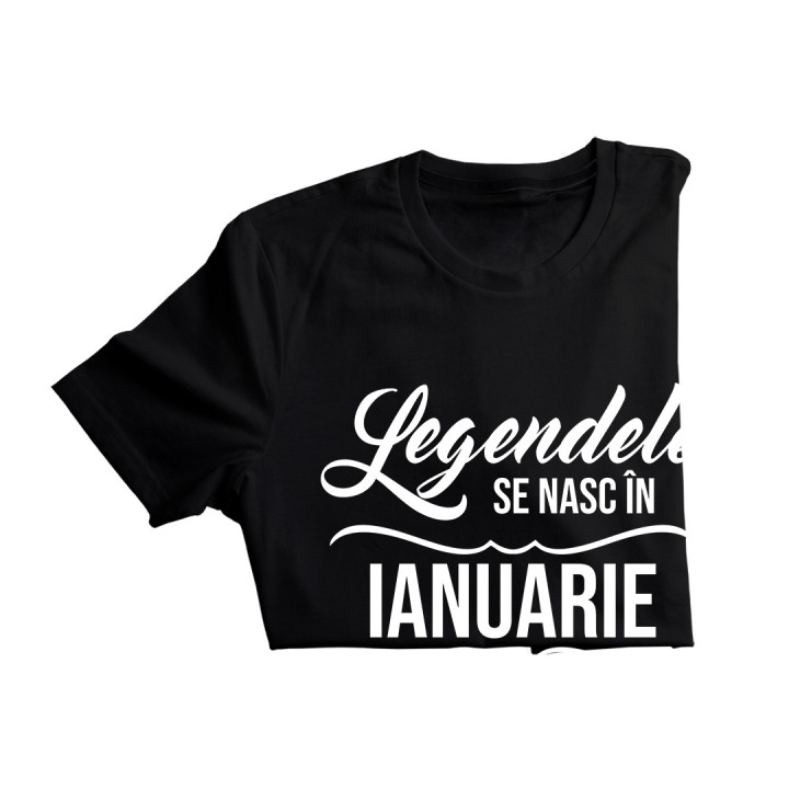 Legendele se nasc în ianuarie - tricou bărbătesc cu imprimeu
