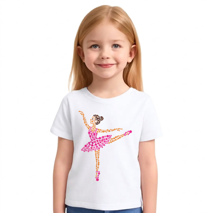 Balerină din puncte - ziua punctului - tricou pentru copii