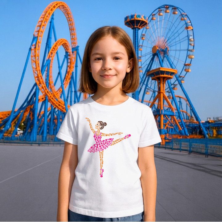 Balerină din puncte - ziua punctului - tricou pentru copii