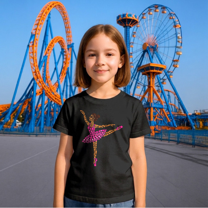 Balerină din puncte - ziua punctului - tricou pentru copii