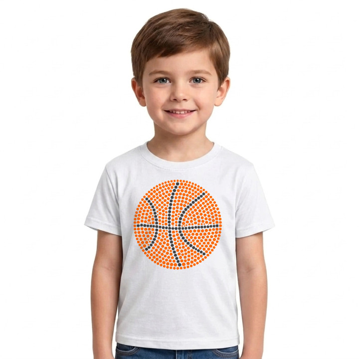 Minge de baschet din puncte - ziua punctului - tricou pentru copii