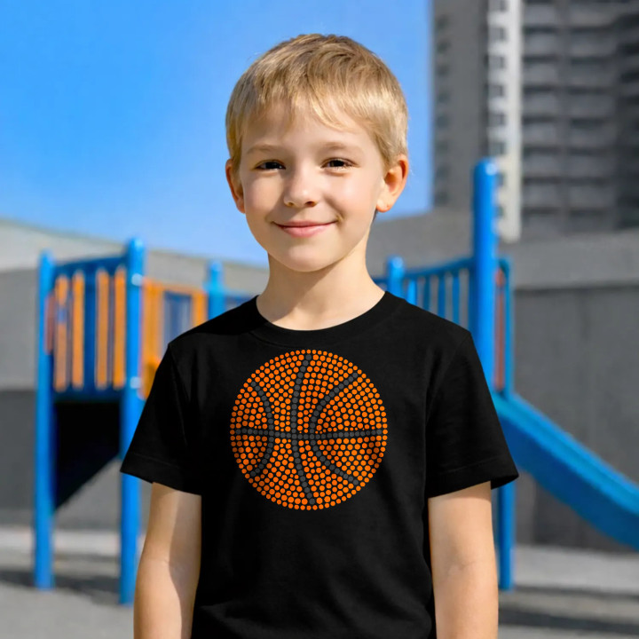 Minge de baschet din puncte - ziua punctului - tricou pentru copii