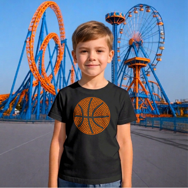 Minge de baschet din puncte - ziua punctului - tricou pentru copii