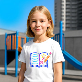Scrierea poveștilor din puncte - ziua punctului - tricou pentru copii