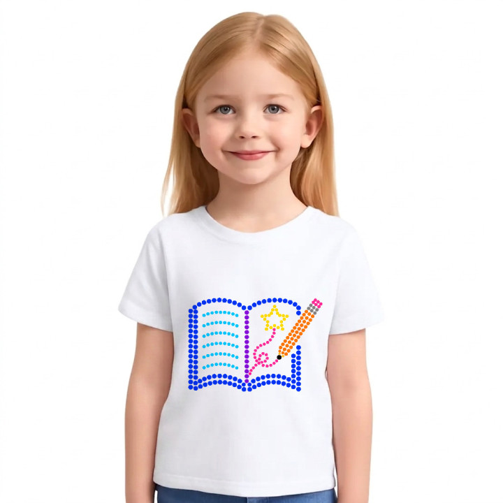 Scrierea poveștilor din puncte - ziua punctului - tricou pentru copii