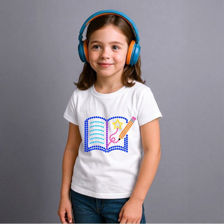 Scrierea poveștilor din puncte - ziua punctului - tricou pentru copii