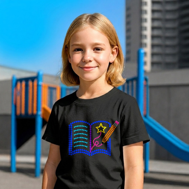 Scrierea poveștilor din puncte - ziua punctului - tricou pentru copii