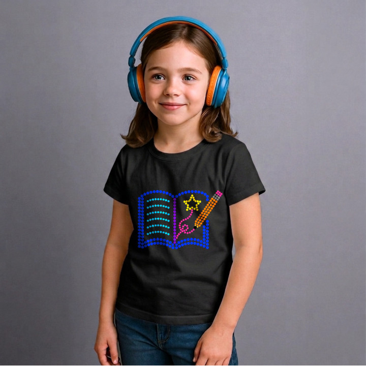 Scrierea poveștilor din puncte - ziua punctului - tricou pentru copii