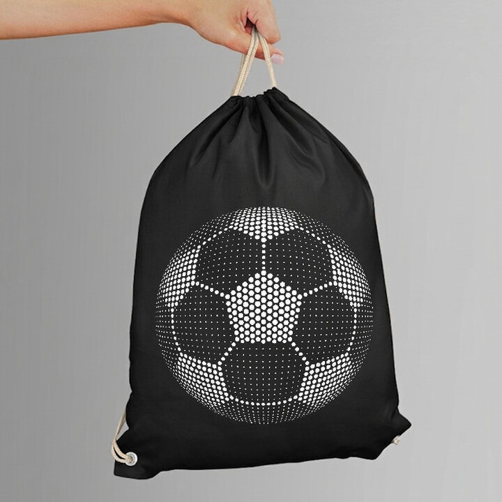 Minge de fotbal din puncte - ziua punctului - sac cu șnur
