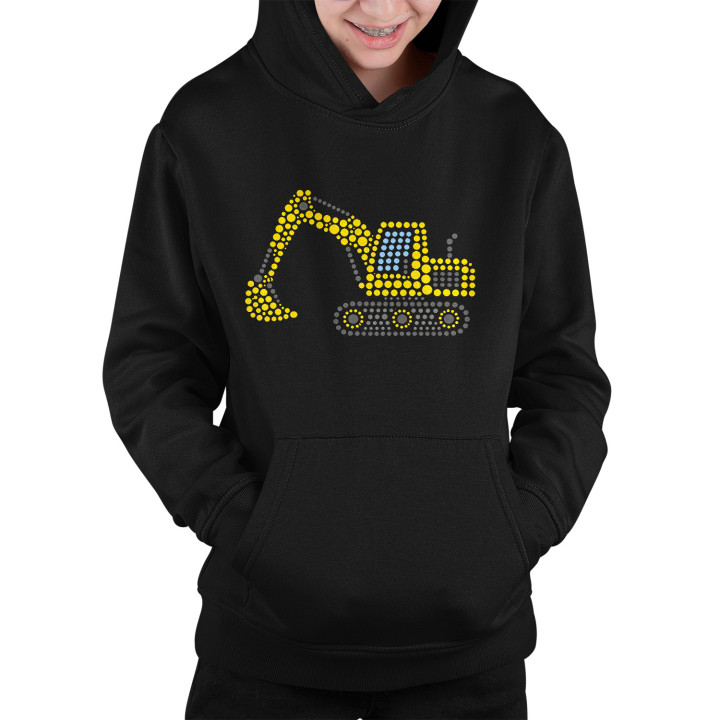 Excavator din puncte - ziua punctului - bluză pentru copii