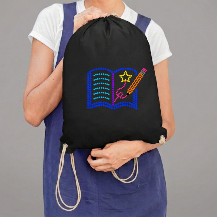 Scrierea poveștilor din puncte - ziua punctului - sac cu șnur