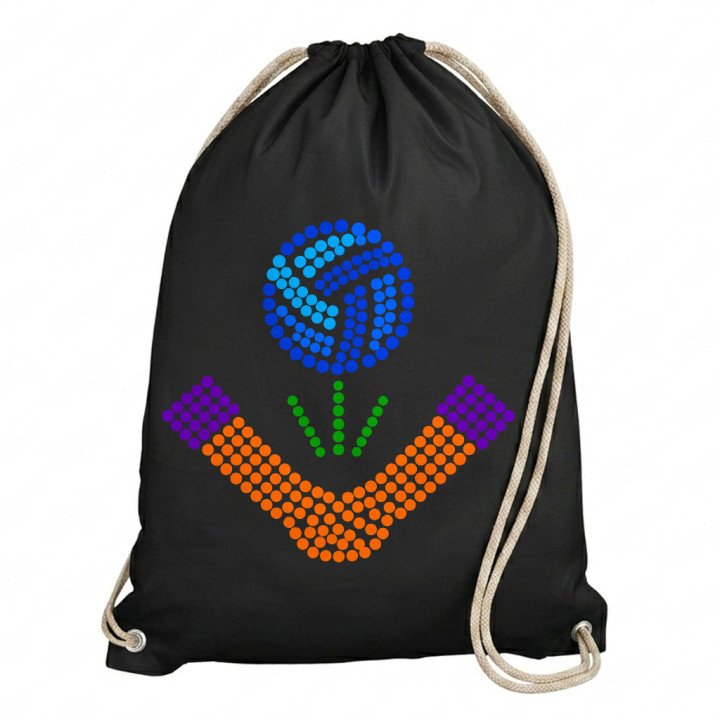 Minge de volei din puncte - ziua punctului - sac cu șnur