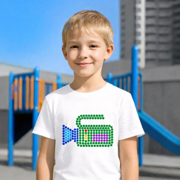 Cameră de filmat din puncte - ziua punctului - tricou pentru copii