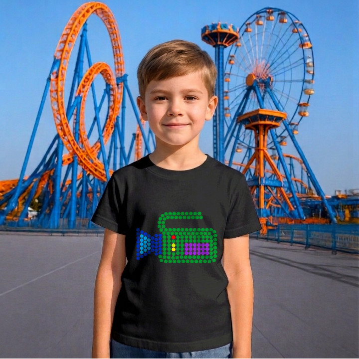 Cameră de filmat din puncte - ziua punctului - tricou pentru copii