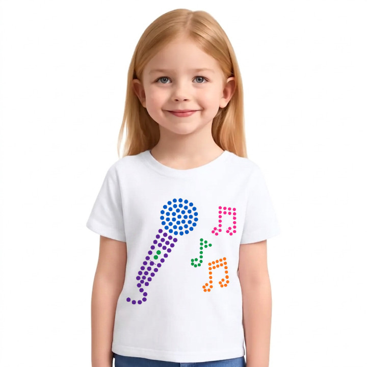 Microfon din puncte - ziua punctului - tricou pentru copii