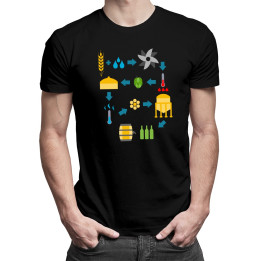 Procesul de preparare a berii - T-shirt pentru bărbați și femei