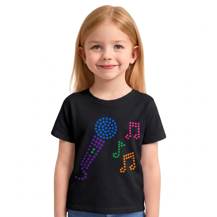 Microfon din puncte - ziua punctului - tricou pentru copii