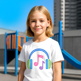 Căști din puncte - ziua punctului - tricou pentru copii